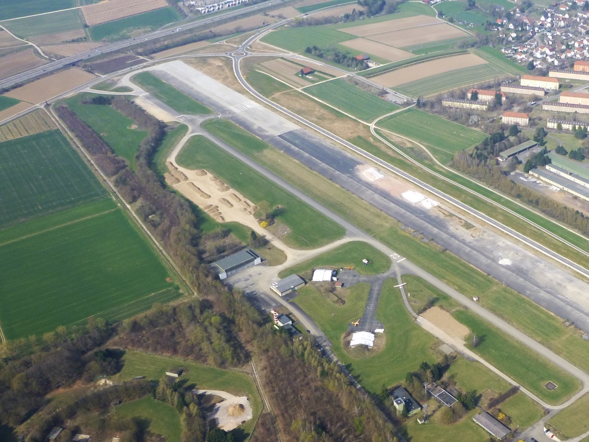 Anflug Flugplatz Leipheim